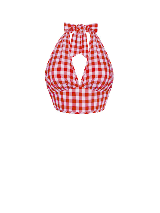 MTO - Ginger Top Red Gingham - Large Checks