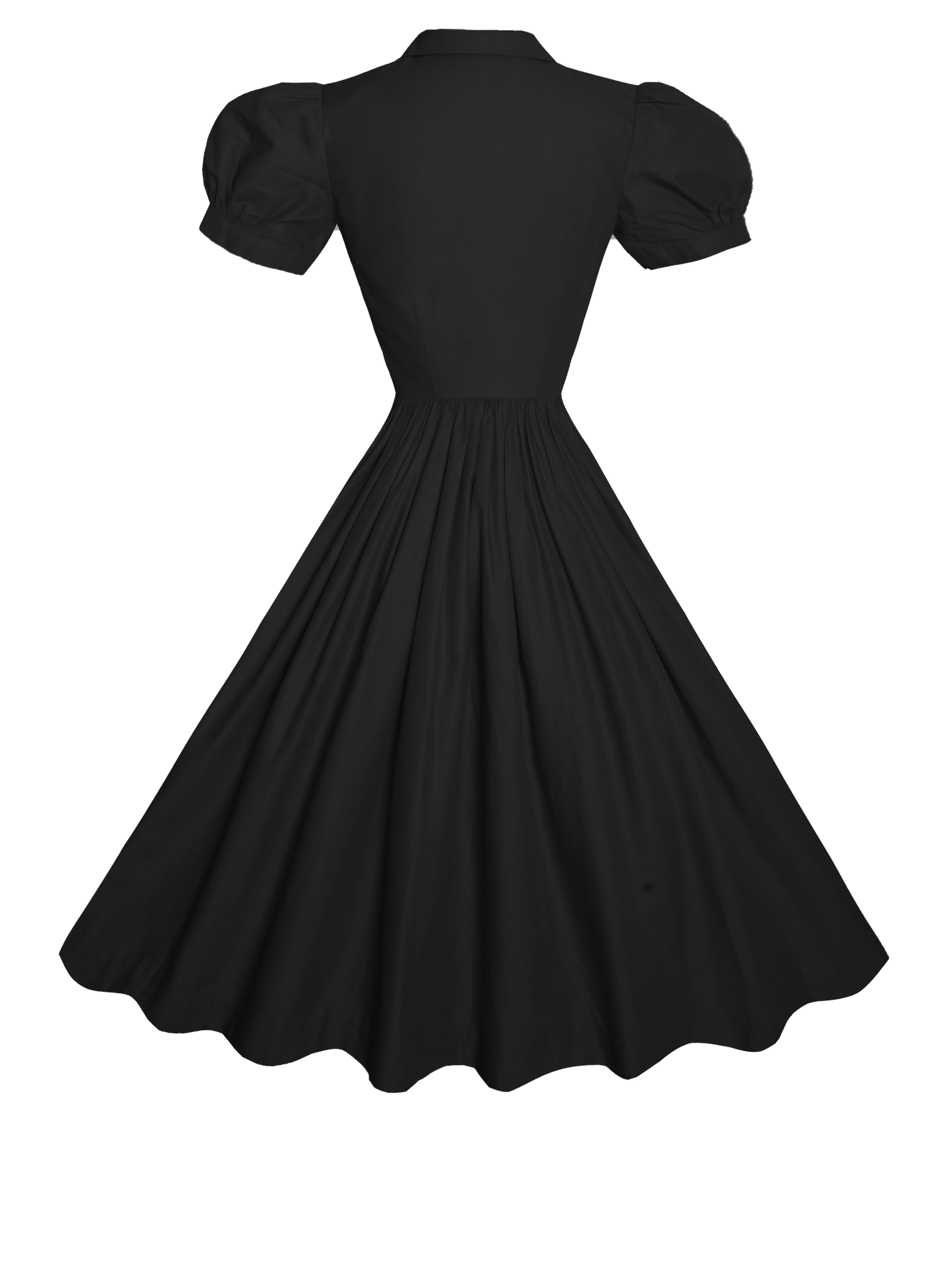 RTS - S - Judy Dress Raven Black Cotton