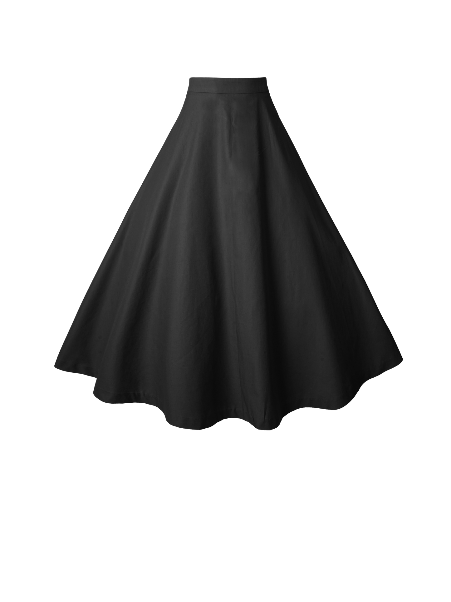 MTO - Lilian Skirt Raven Black Cotton