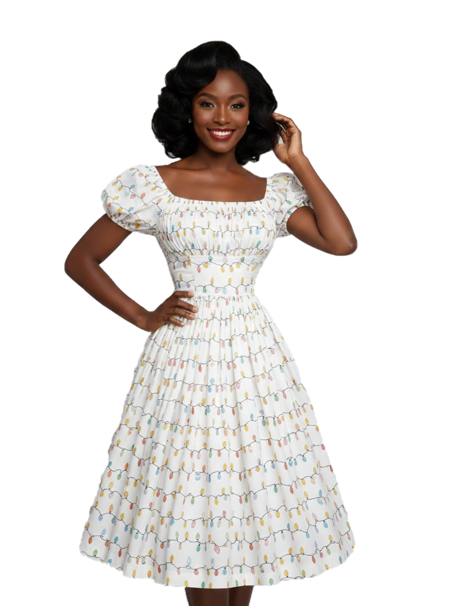 MTO - Loretta Dress "Merry and Bright"