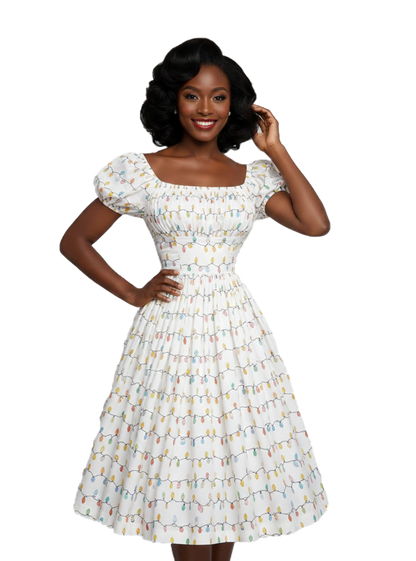 MTO - Loretta Dress "Merry and Bright"