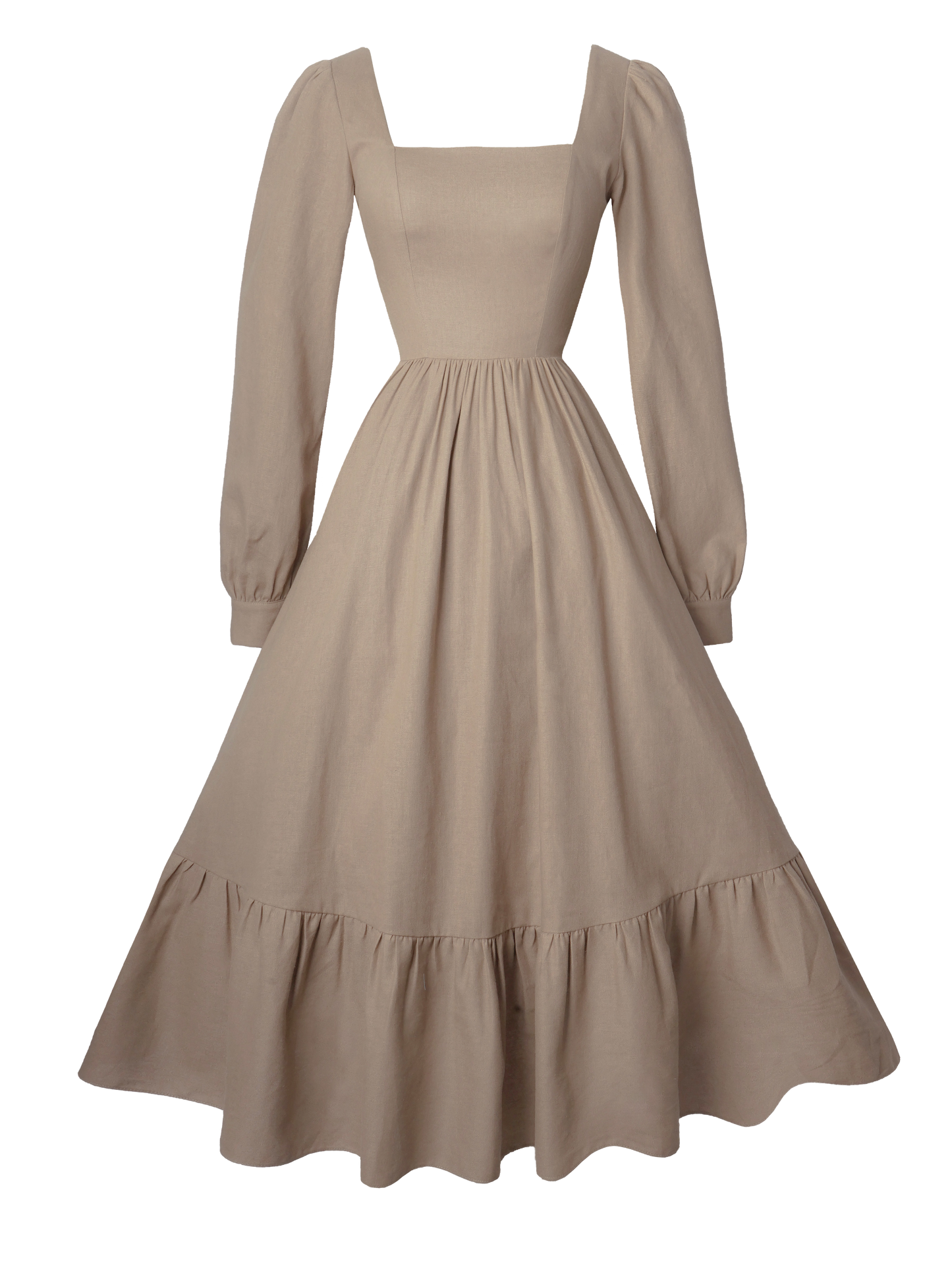 MTO - Mary Dress in Sephia Linen