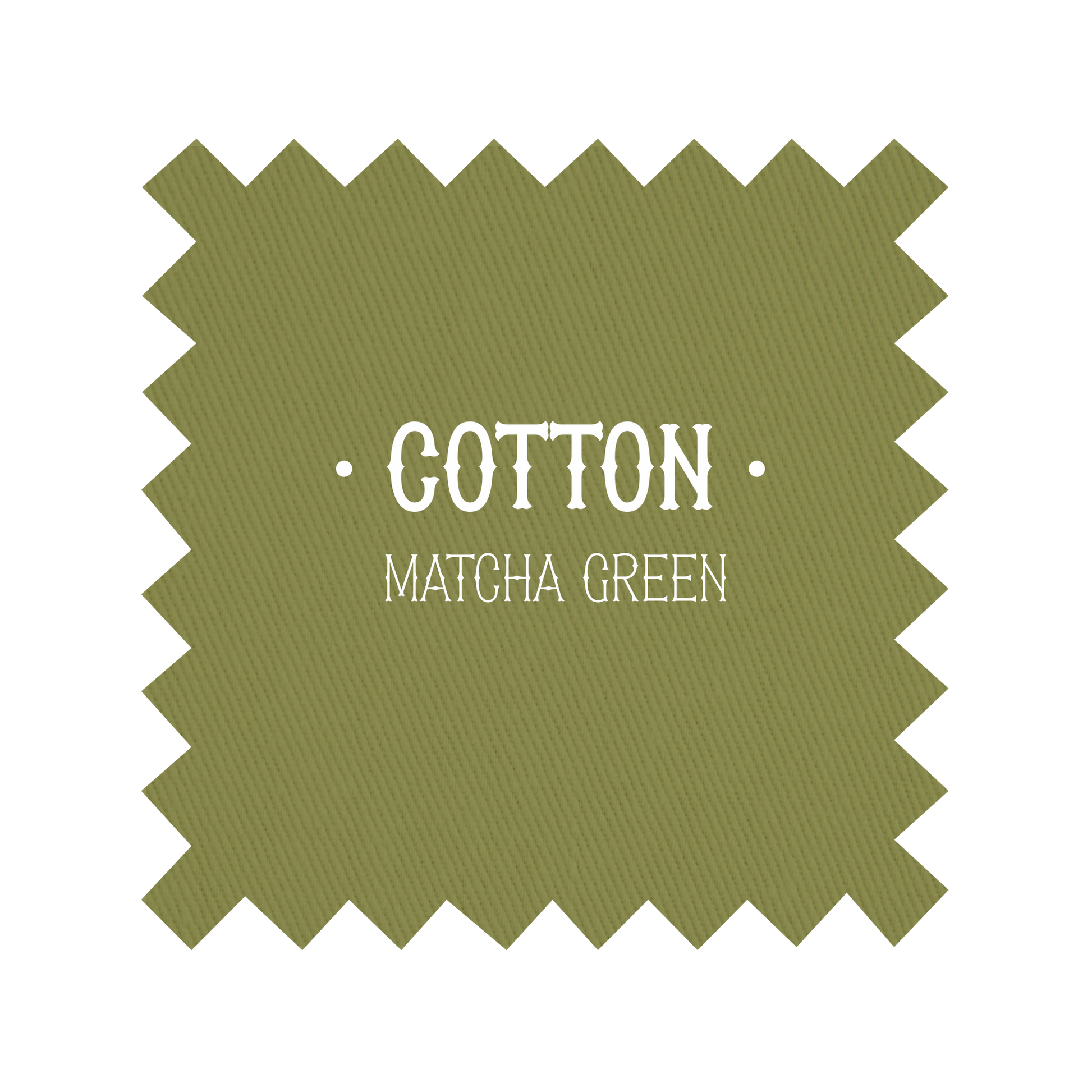 Fabric in Matcha Green Cotton - By the Yard