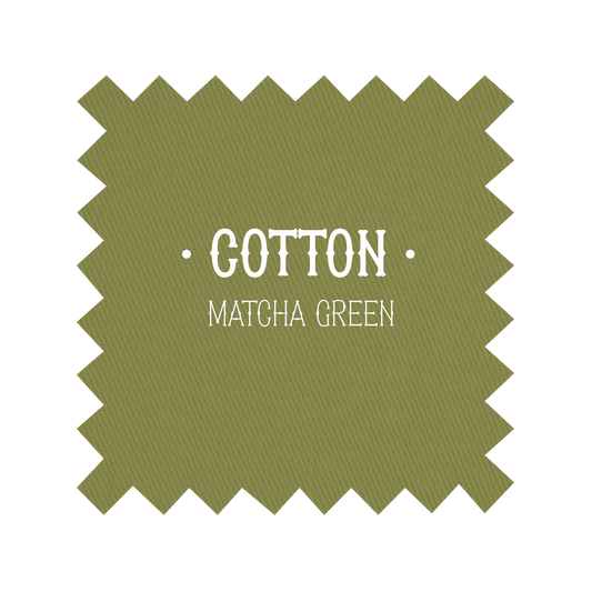 Fabric in Matcha Green Cotton - By the Yard