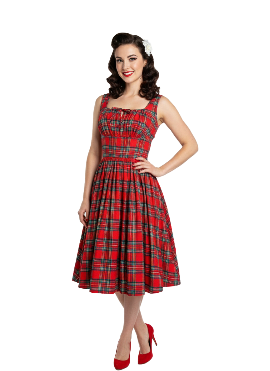 MTO - Michelle Dress "Christmas Gone Plaid"