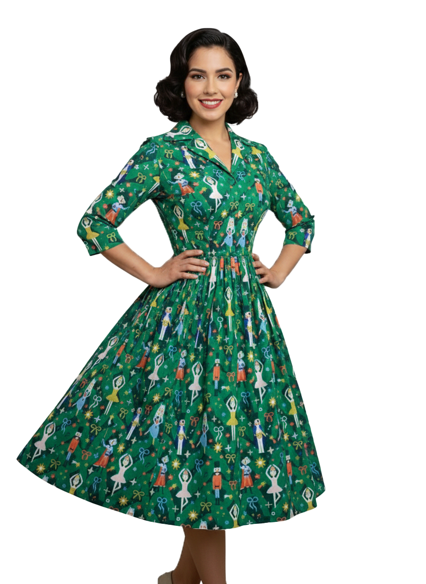 MTO - Natalie Dress "Nutcracker Christmas"