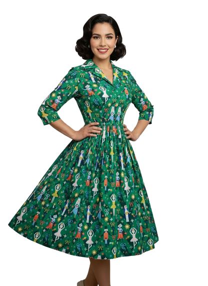 MTO - Natalie Dress "Nutcracker Christmas"
