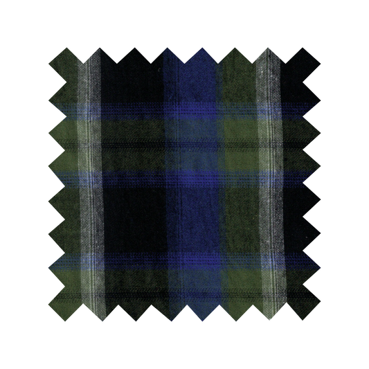 Fabric "Peacock Plaid" - By the Yard