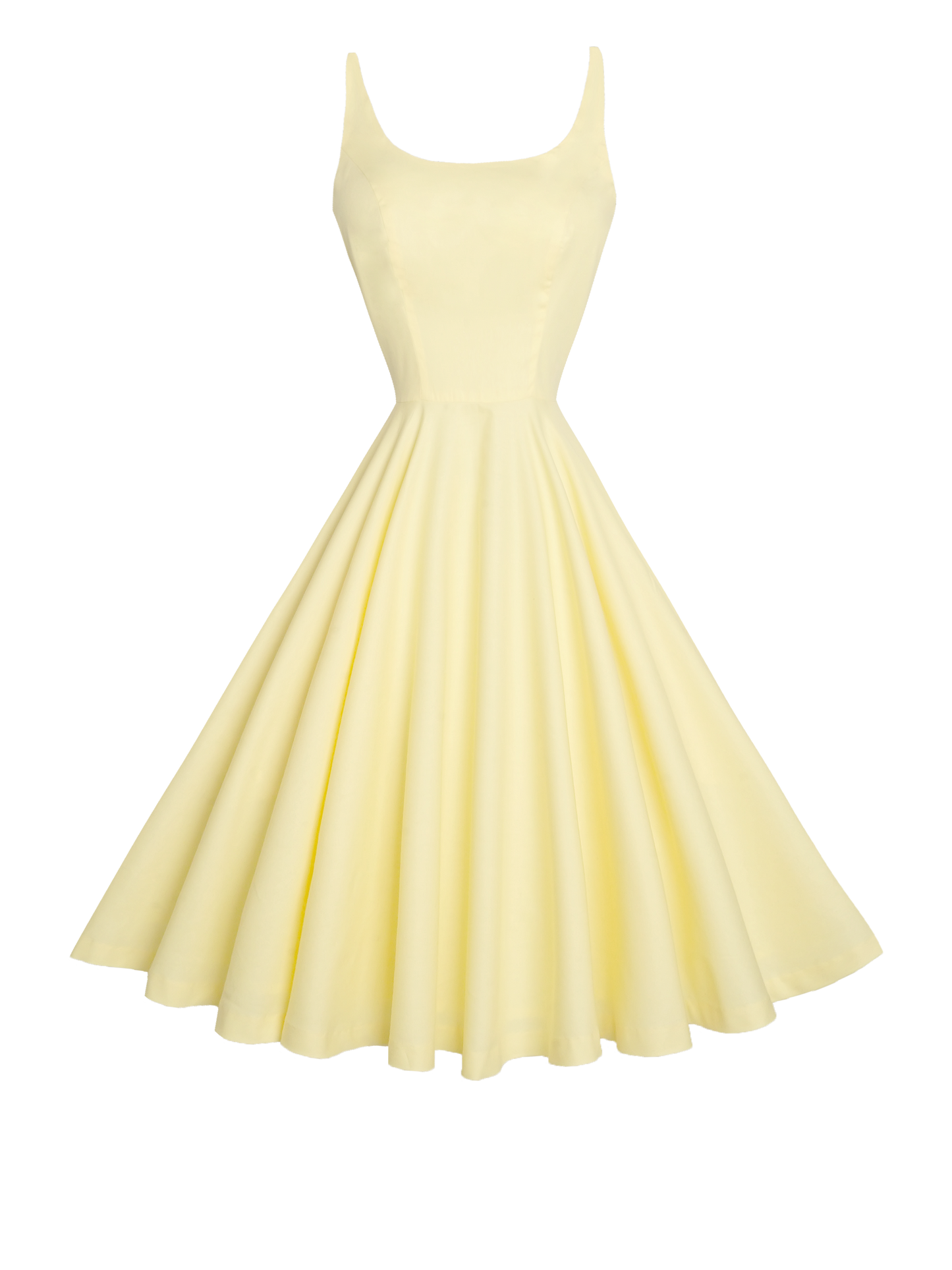 RTS - Size S - Penelope Dress Pale Yellow Cotton "I can't believe its not Butter"