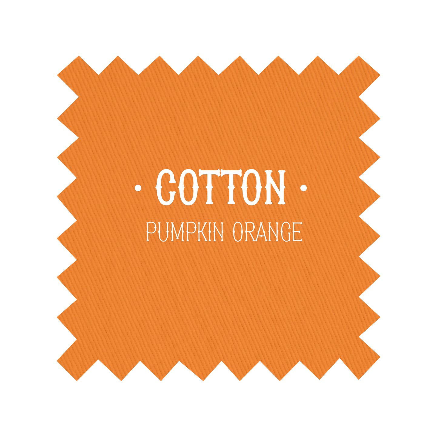 Fabric in Pumpkin Orange Cotton - By the Yard