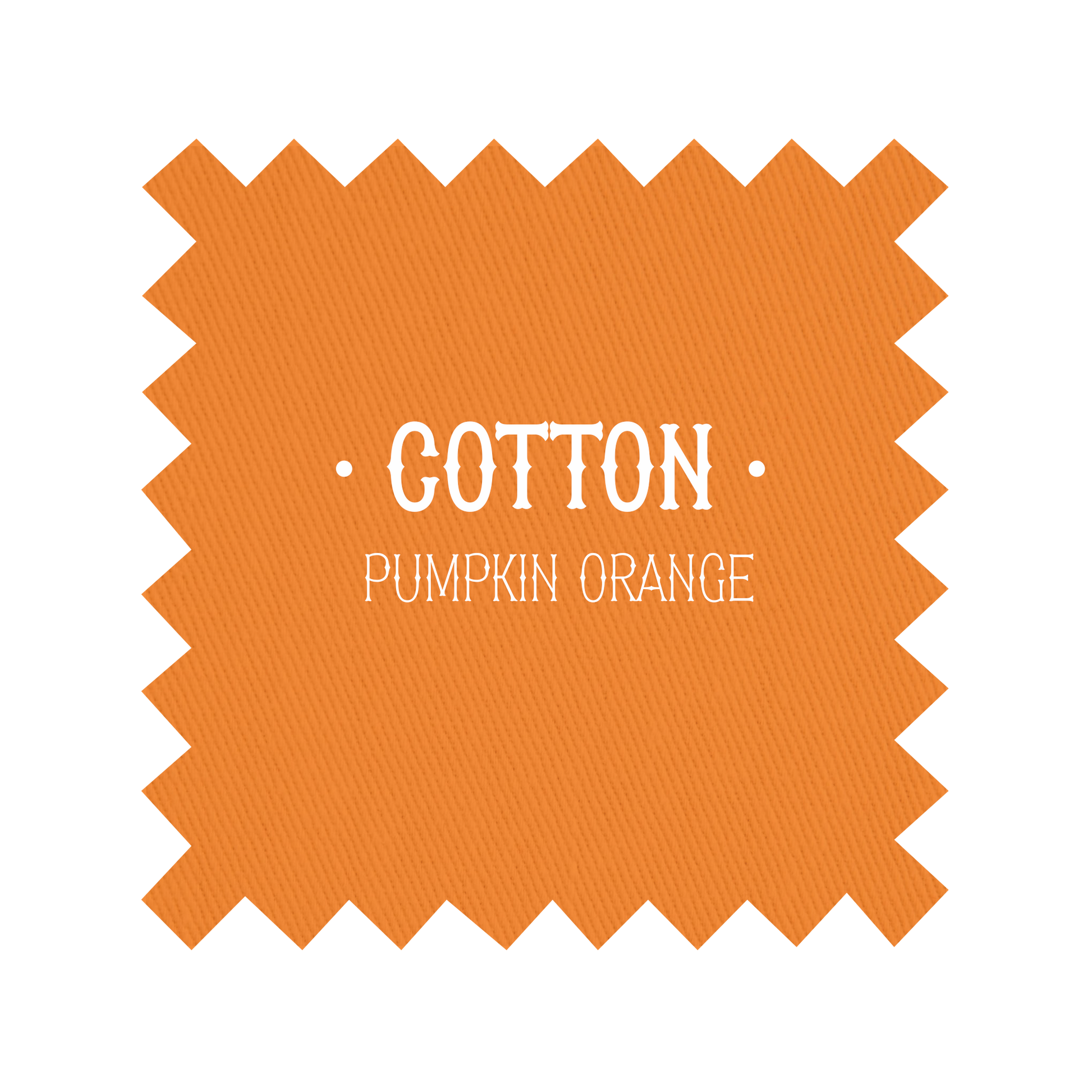 Fabric in Pumpkin Orange Cotton - By the Yard