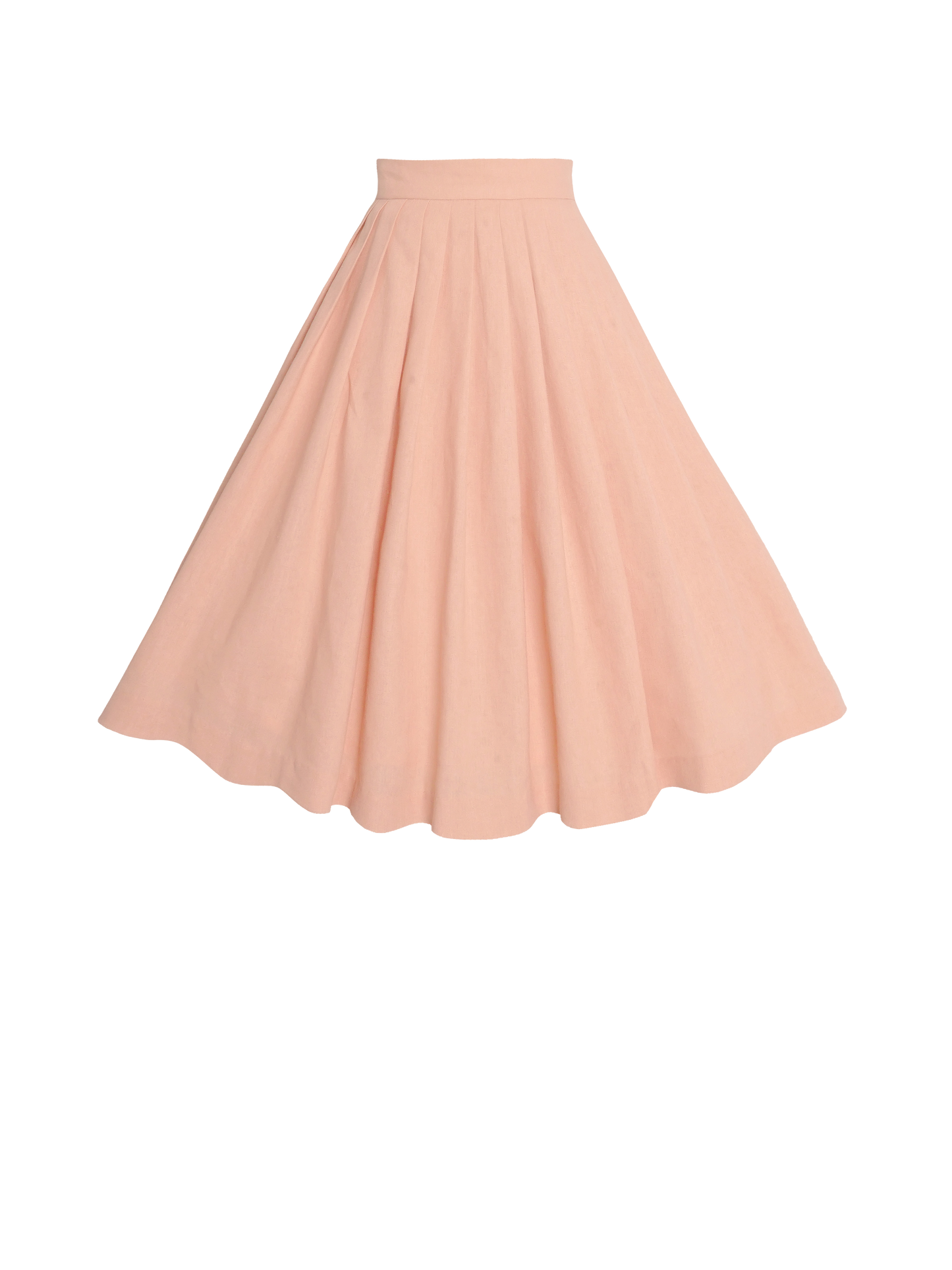 RTS - L - Ruby Skirt Pink Champagne Linen