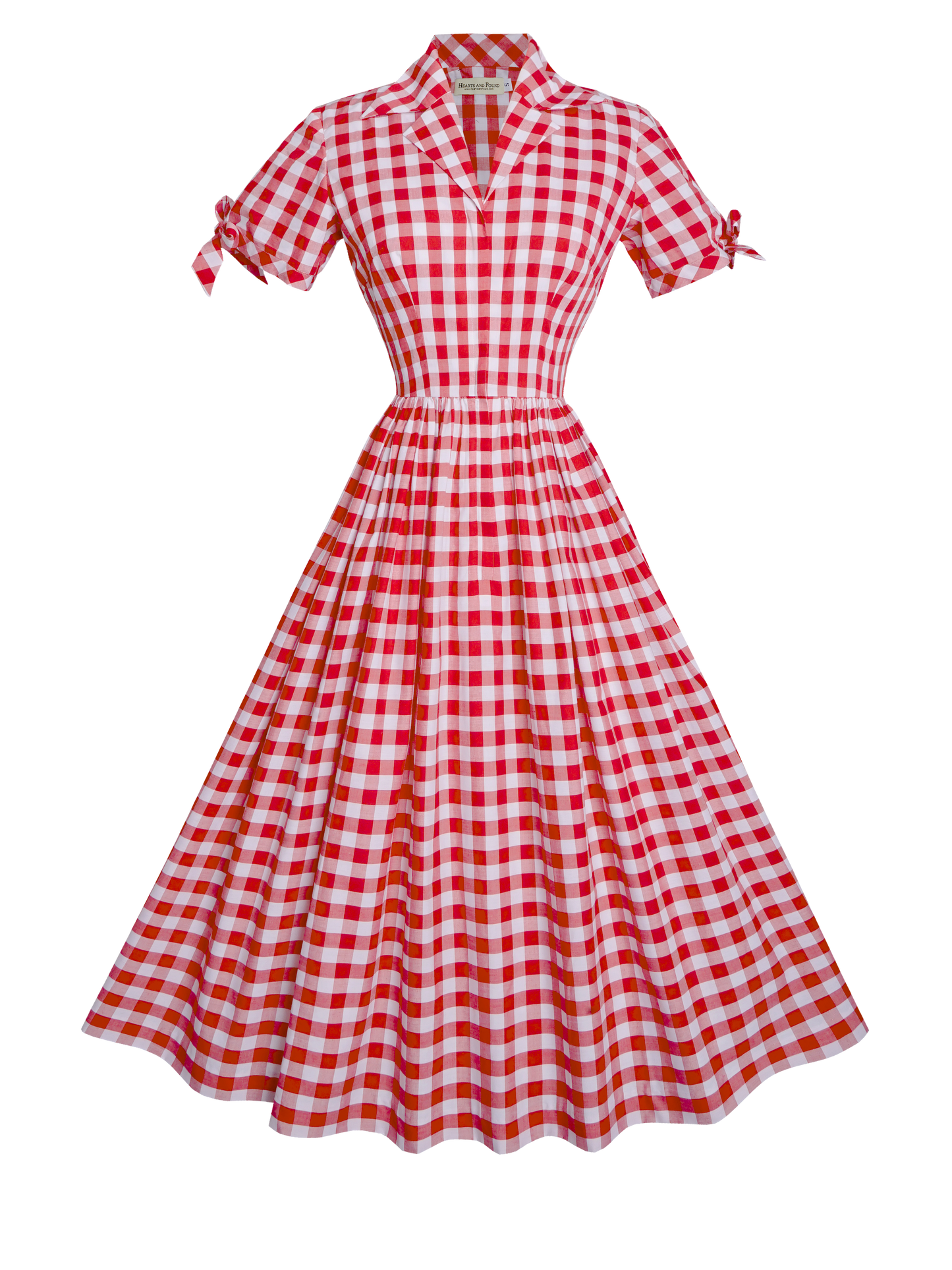 RTS - Size S - Trudie Dress Red Gingham - Large Checks