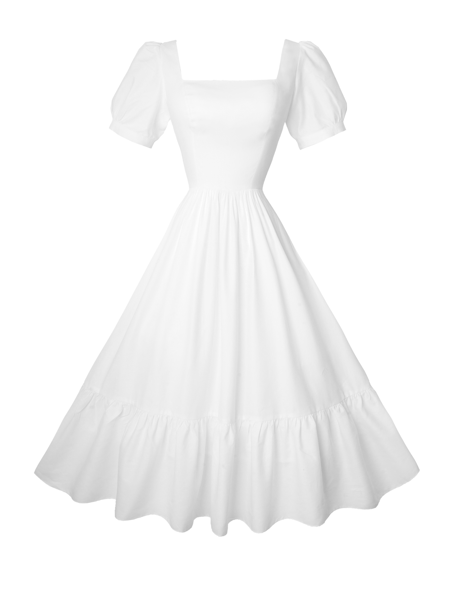 MTO - Isadora Dress in White Cotton