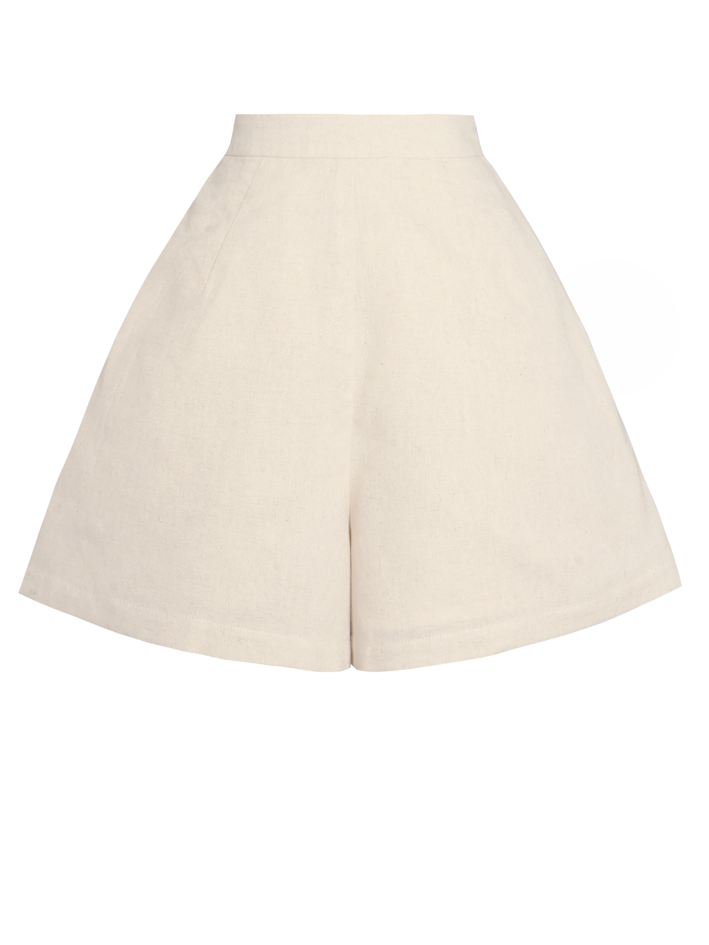 RTS - S - Frankie Shorts Parchment Ivory Linen