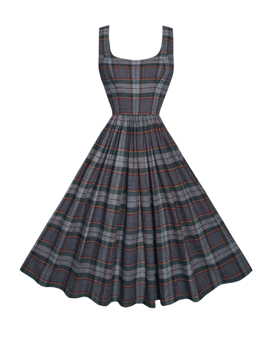 RTS - S - Emily Dress "Denman Plaid"