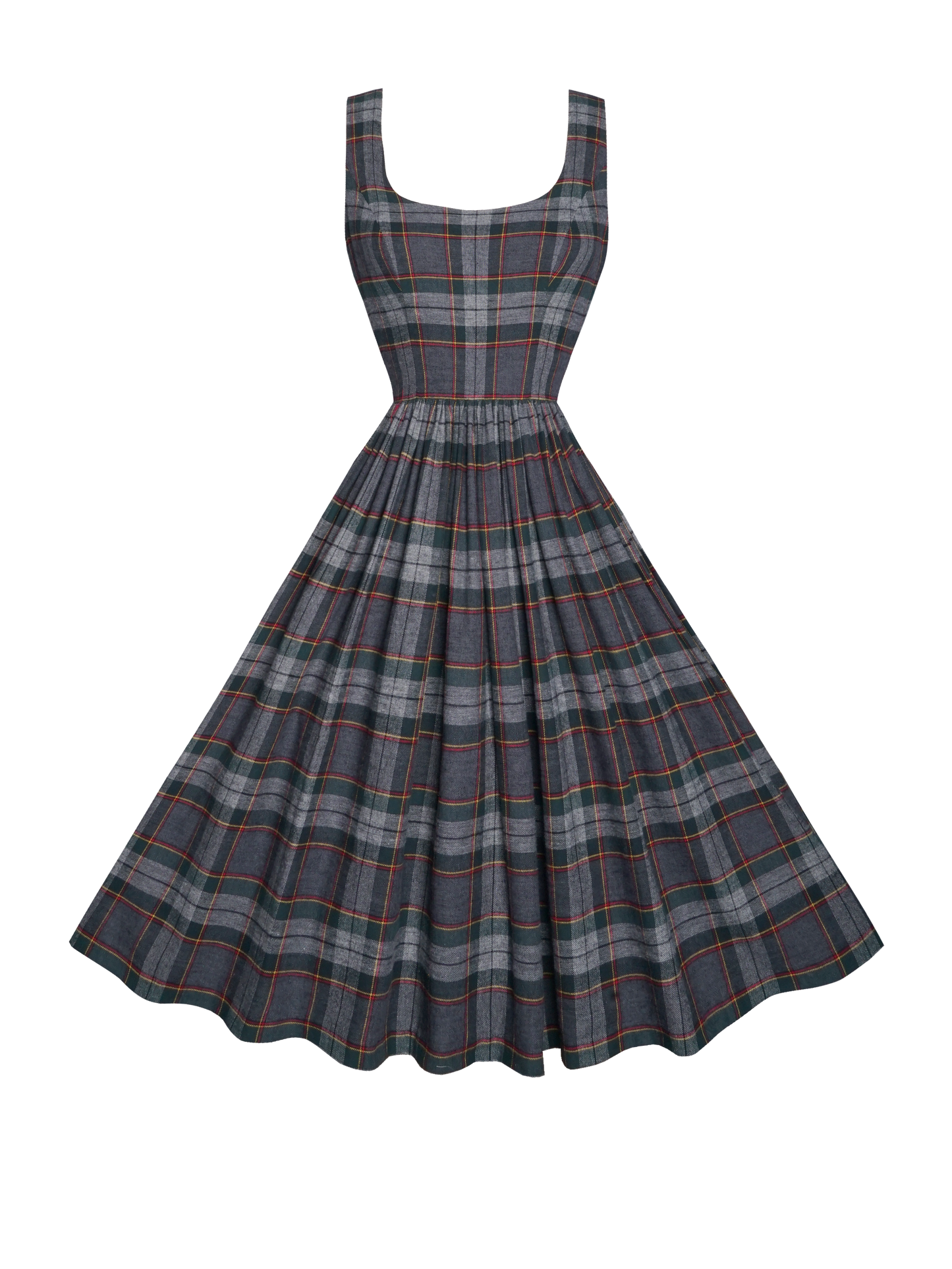 RTS - S - Emily Dress "Denman Plaid"