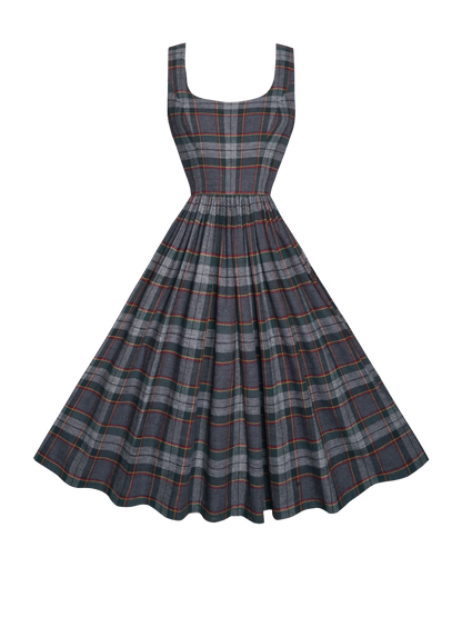 RTS - S - Emily Dress "Denman Plaid"