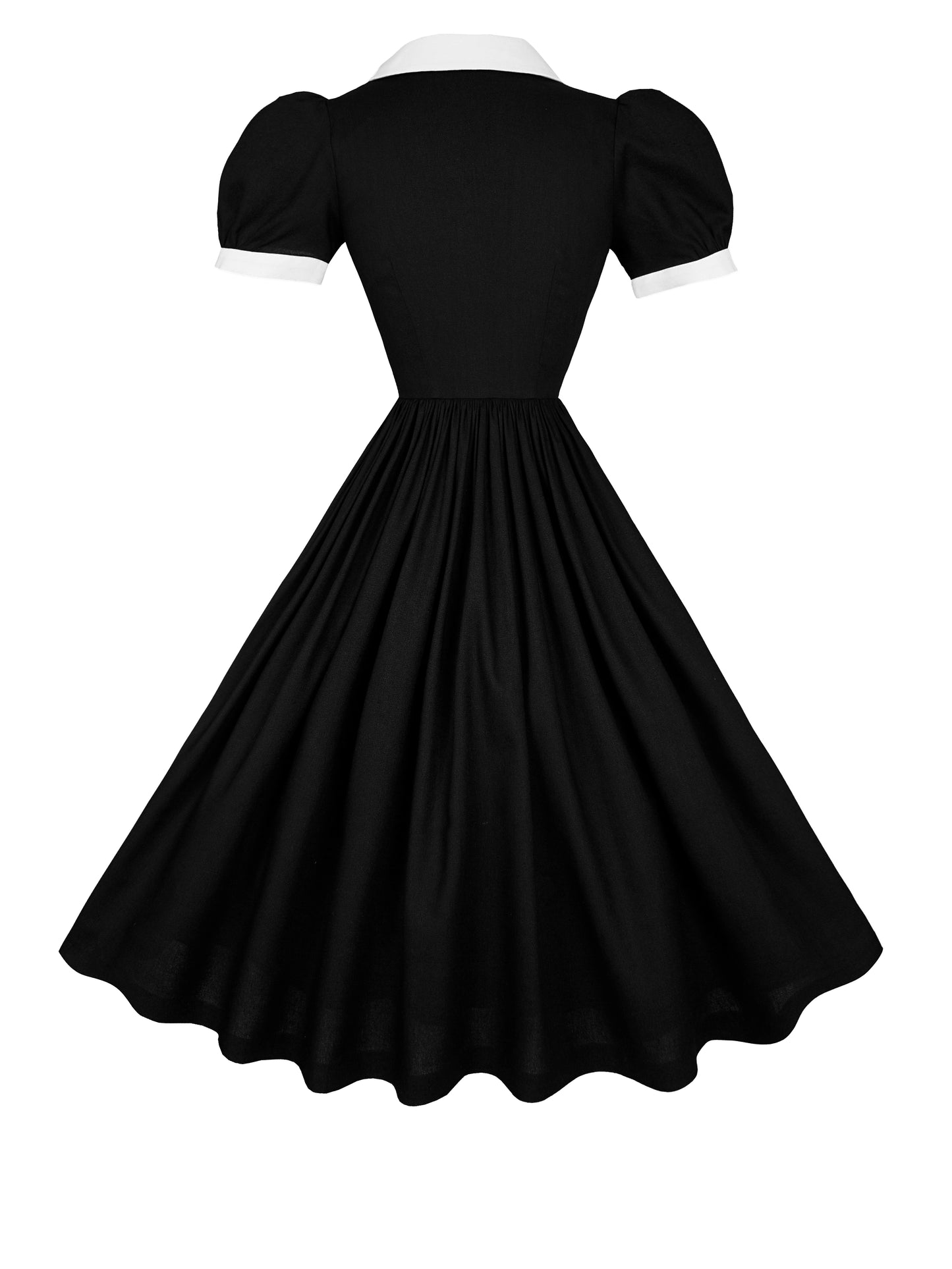 RTS - S - Amelie Dress Midnight Black Linen