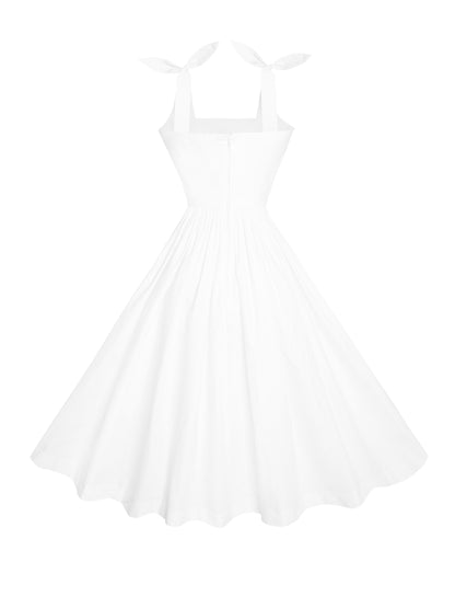 RTS - Size S - Gilda Dress in White Cotton