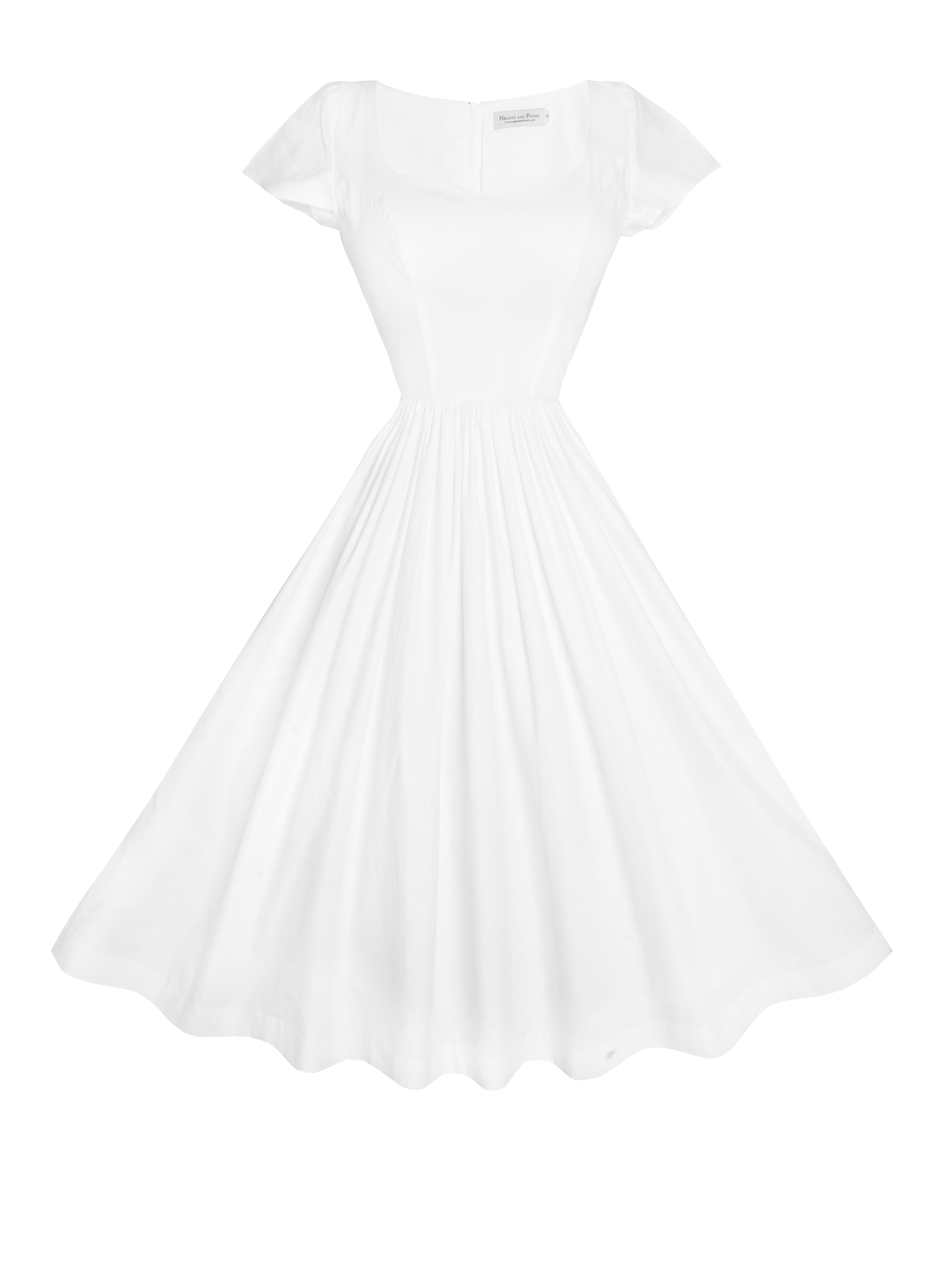 MTO - Evelyn Dress in White Cotton