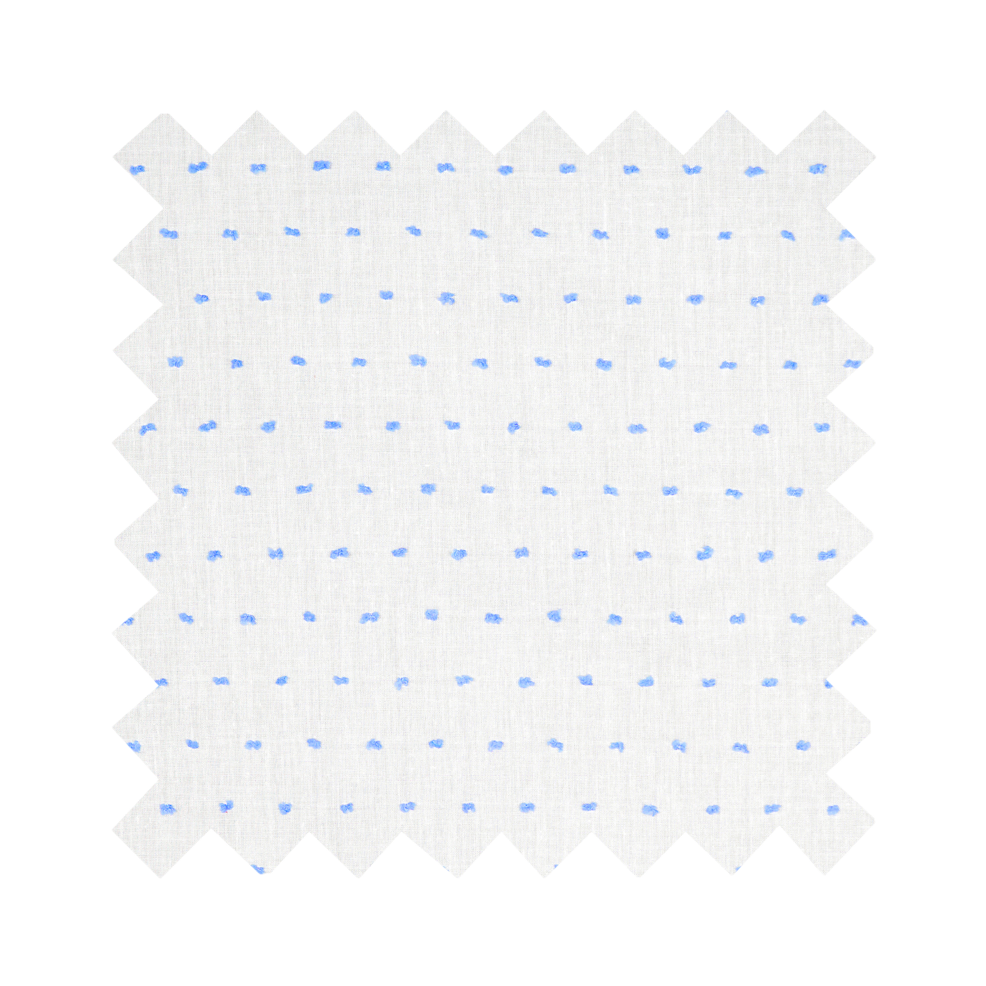 Fabric "Prim and Pepper" Blue Dotted Swiss - By the Yard