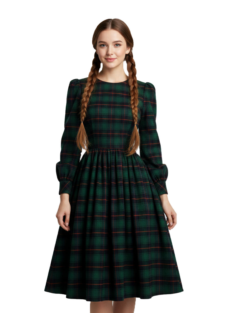 MTO - Agnes Dress in "Princeton Plaid"