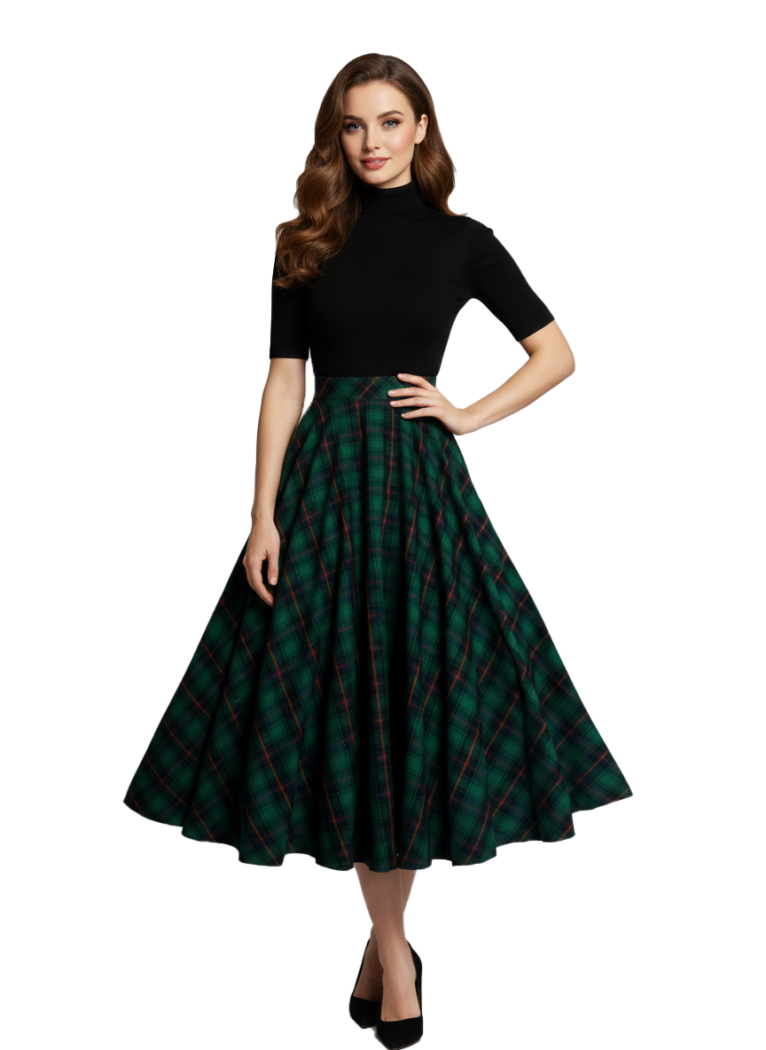 MTO - Lindy Skirt "Princeton Plaid"