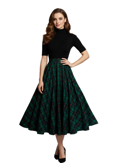 MTO - Lindy Skirt "Princeton Plaid"
