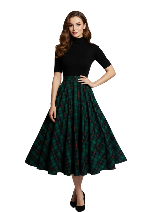 MTO - Lindy Skirt "Princeton Plaid"