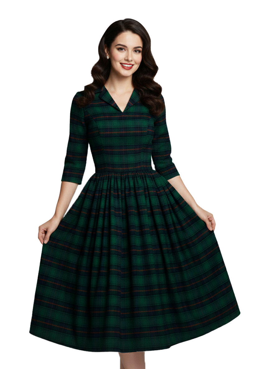 MTO - Natalie Dress "Princeton Plaid"