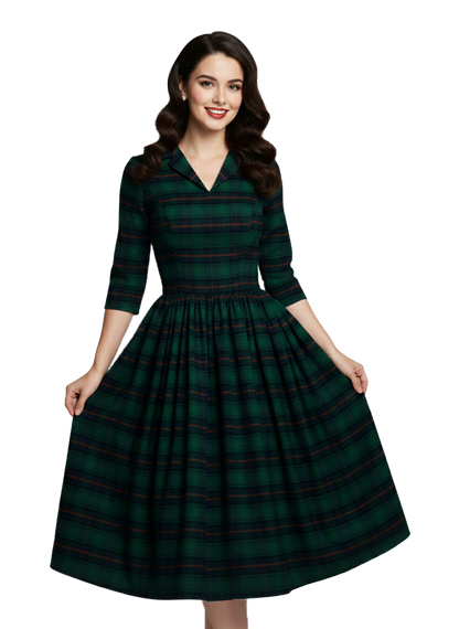 MTO - Natalie Dress "Princeton Plaid"