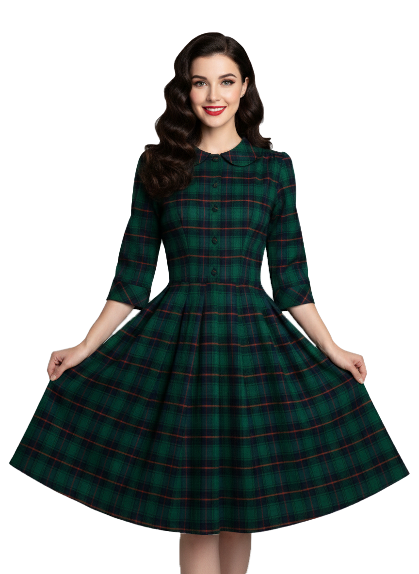 MTO - Wendy Dress "Princeton Plaid"