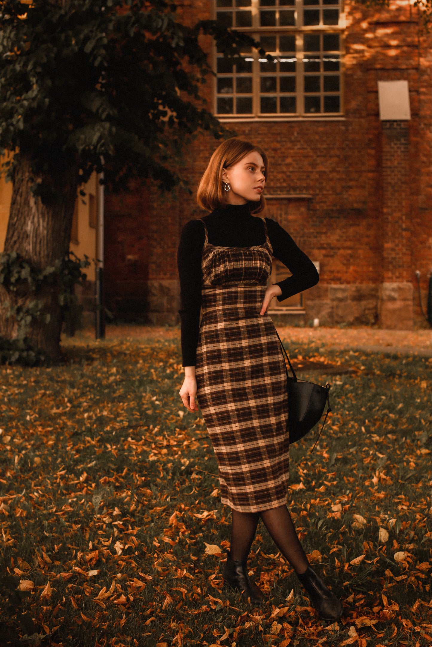 MTO - Bettie Dress "Mulholland Plaid"