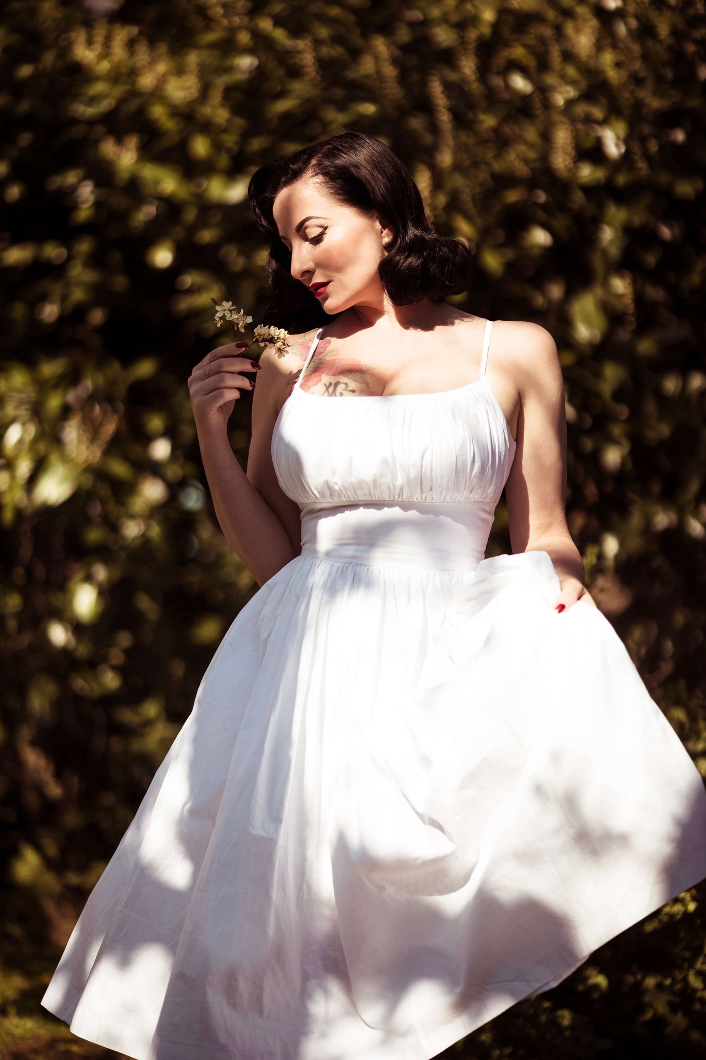 RTS - Grace Dress in White Cotton