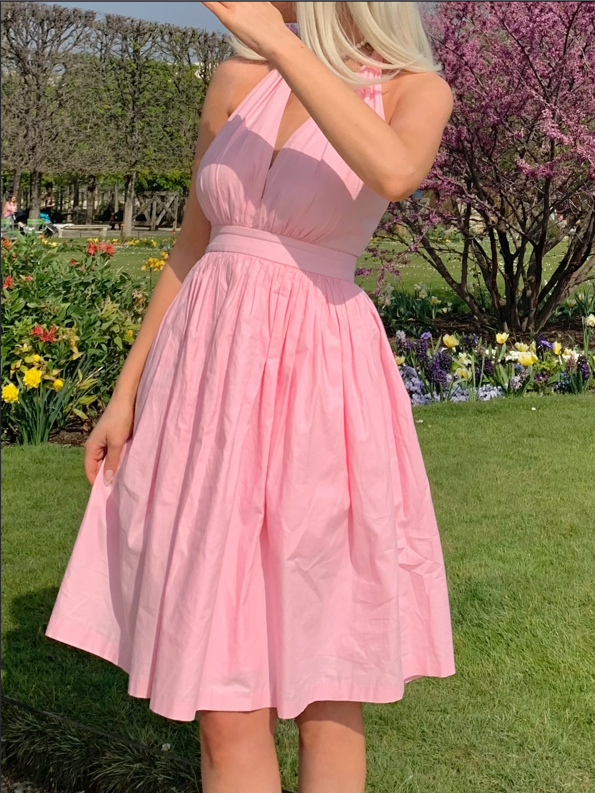 MTO - Charlotte Dress in Ballerina Pink Cotton