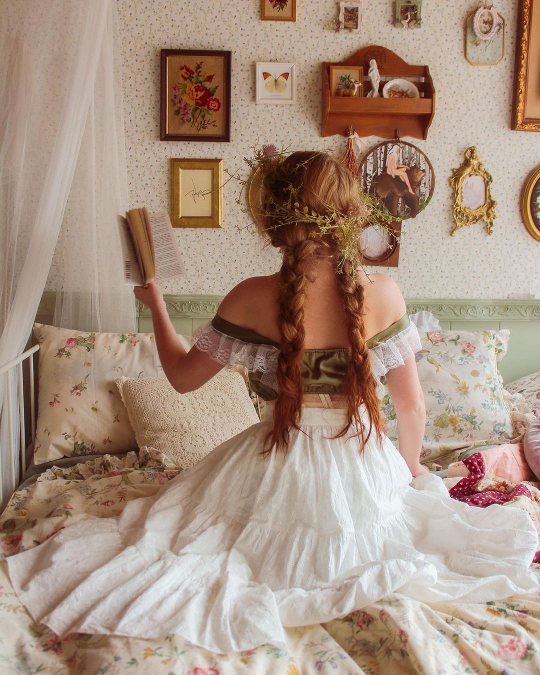 MTO - Pippa Skirt "Forget Me Not" White Eyelet