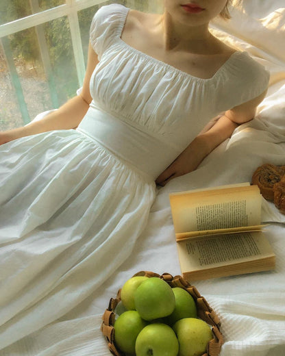 RTS - Loretta Dress in White Cotton