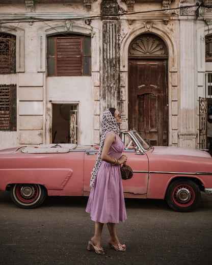 MTO - Michelle Dress "Dotted Swiss" Lavender