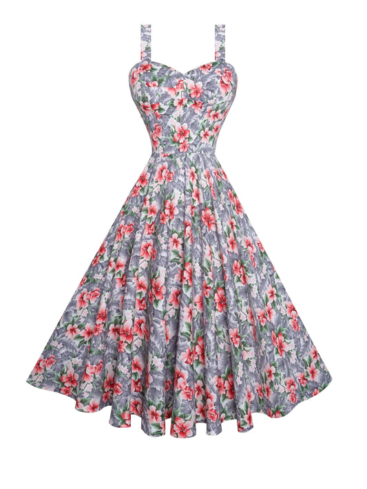 RTS - Size S - Catalina Dress "Jungle Fever" Grey