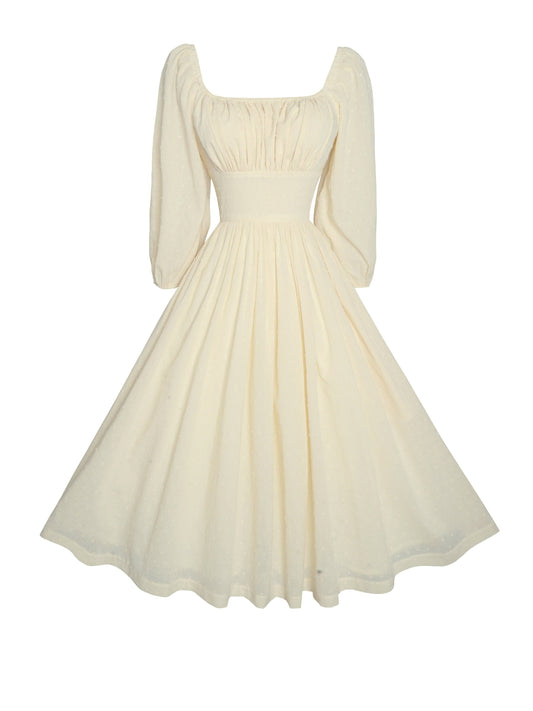 MTO - Sydney Dress "Dotted Swiss" Ivory