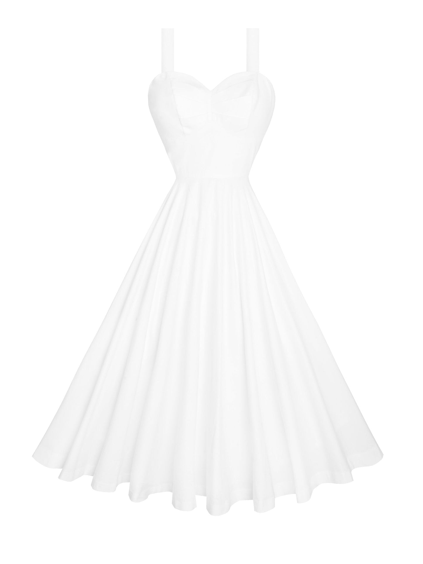 RTS - Size S - Catalina Dress in White Cotton