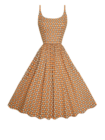RTS - Size S - Penelope Dress "Warm Starbursts"
