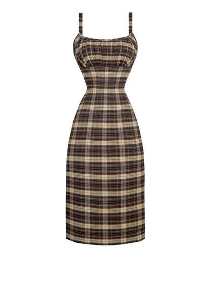 MTO - Bettie Dress "Mulholland Plaid"