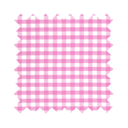 Fabric Light Pink Gingham - Medium Checks - By the Yard