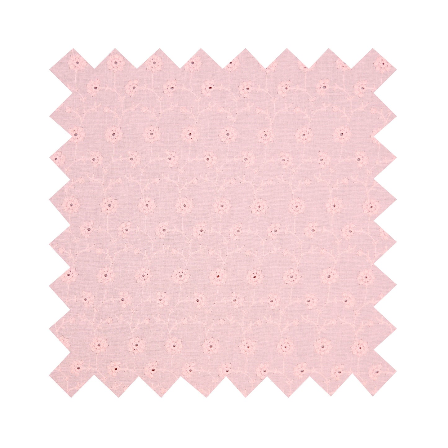 Fabric "Daisy Chain" Pink Eyelet - By the Yard
