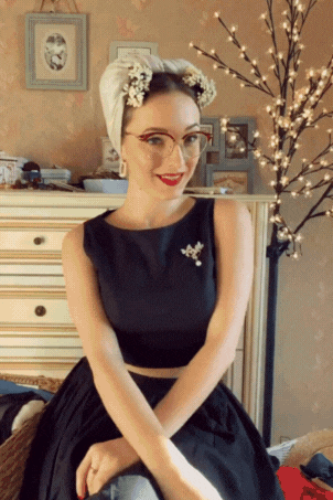 MTO - Georgia Lola Set in Raven Black Cotton