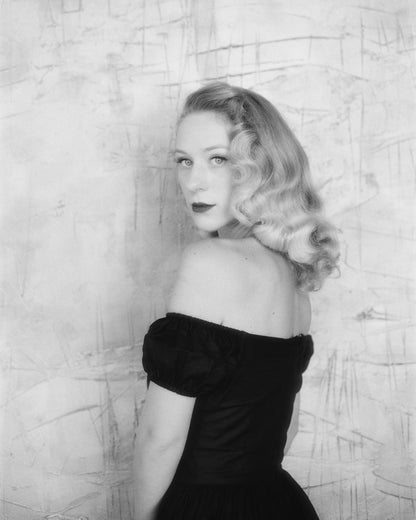 MTO - Loretta Dress in Raven Black Cotton